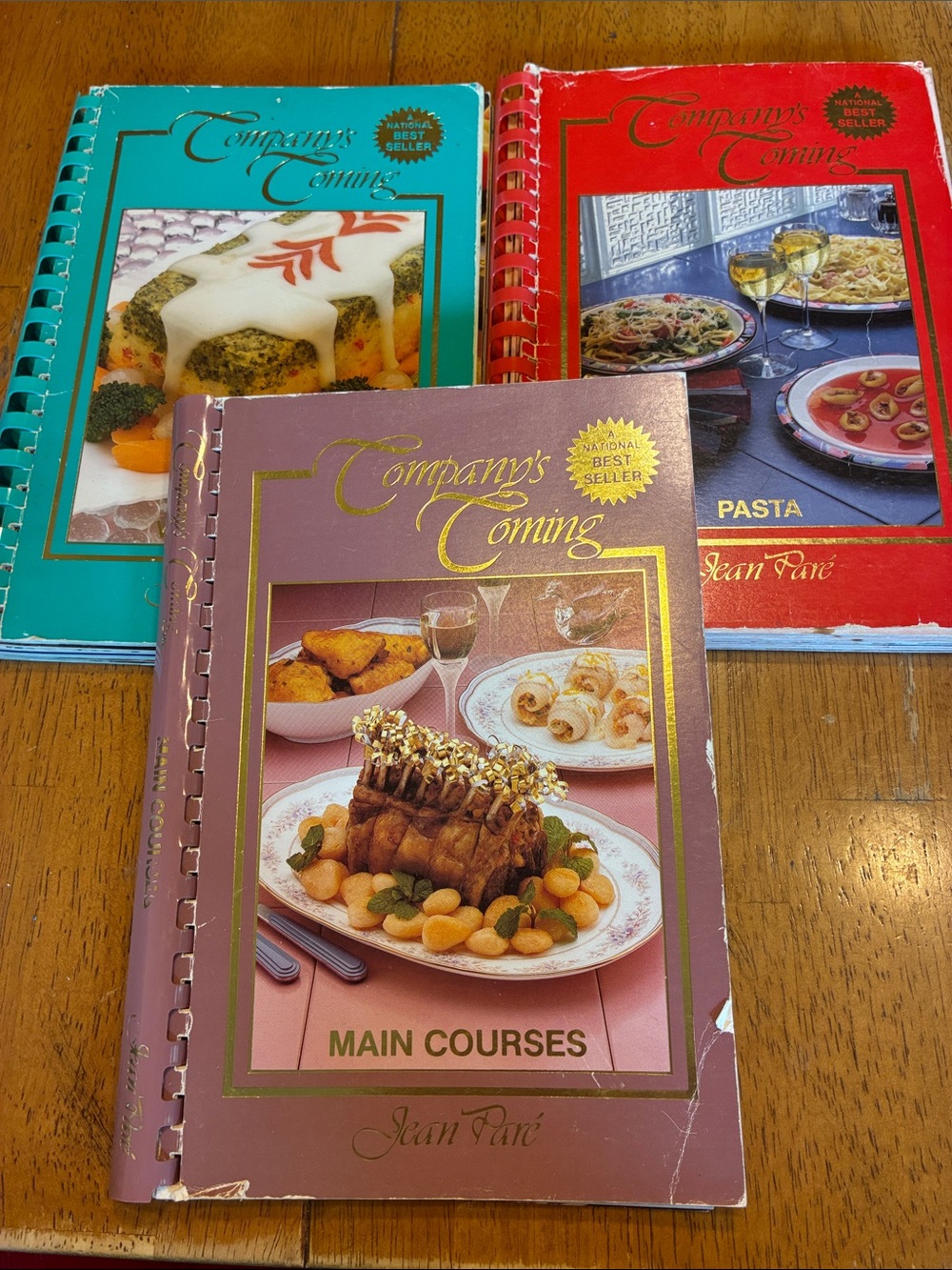 Vintage cookbooks - Company’s coming set of three cookbooks- Main courses etc.